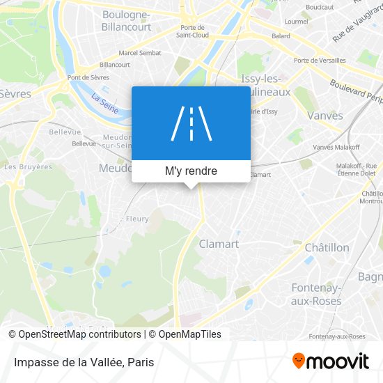 Impasse de la Vallée plan