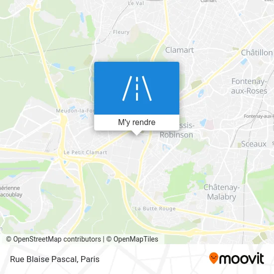 Rue Blaise Pascal plan