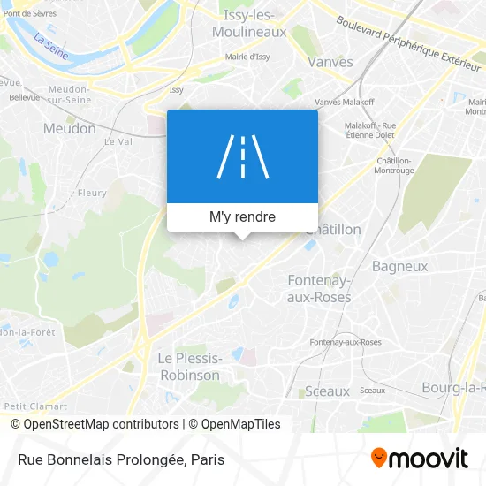 Rue Bonnelais Prolongée plan