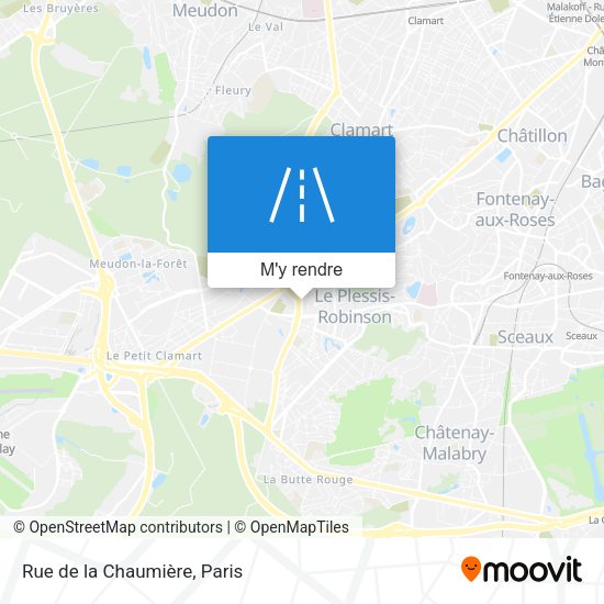 Rue de la Chaumière plan