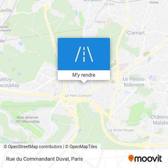 Rue du Commandant Duval plan