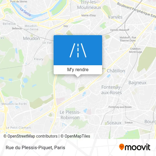 Rue du Plessis-Piquet plan