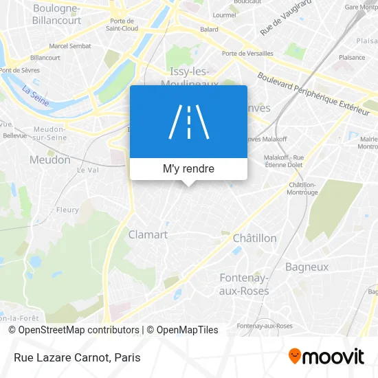 Rue Lazare Carnot plan