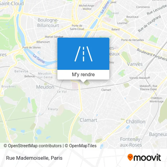 Rue Mademoiselle plan