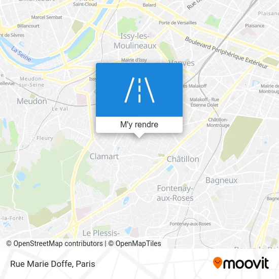 Rue Marie Doffe plan