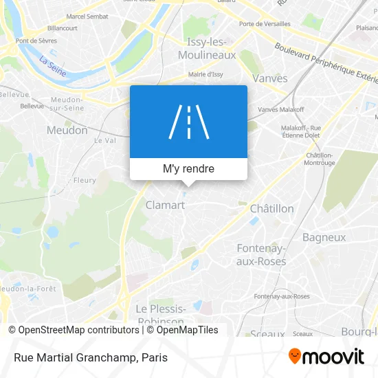 Rue Martial Granchamp plan