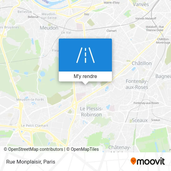 Rue Monplaisir plan
