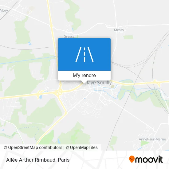 Allée Arthur Rimbaud plan