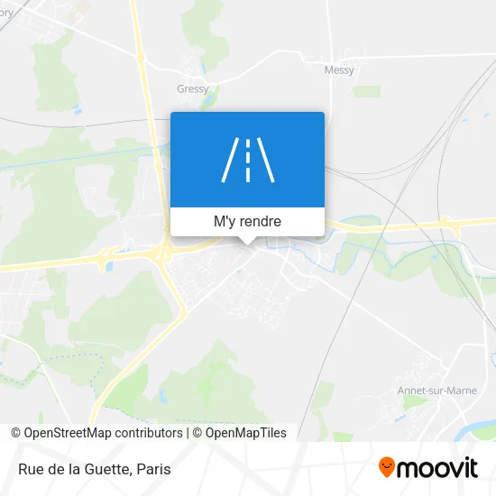 Rue de la Guette plan