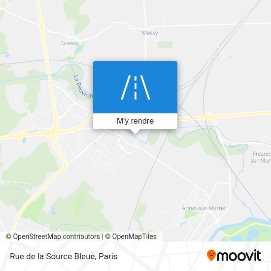 Rue de la Source Bleue plan