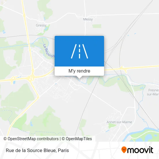 Rue de la Source Bleue plan
