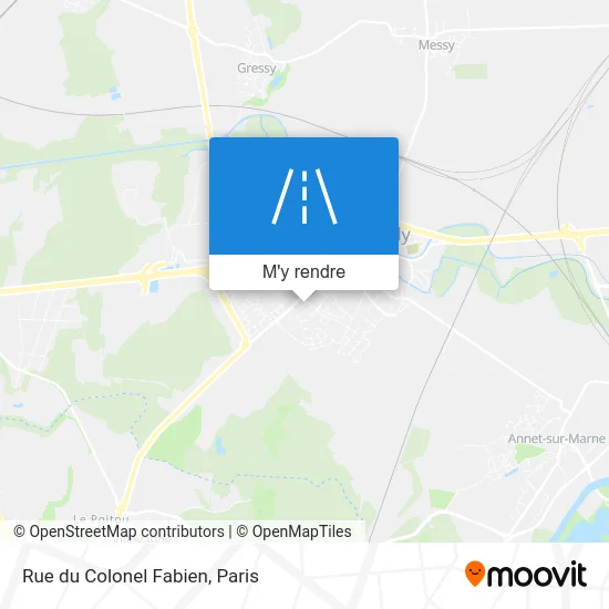 Rue du Colonel Fabien plan