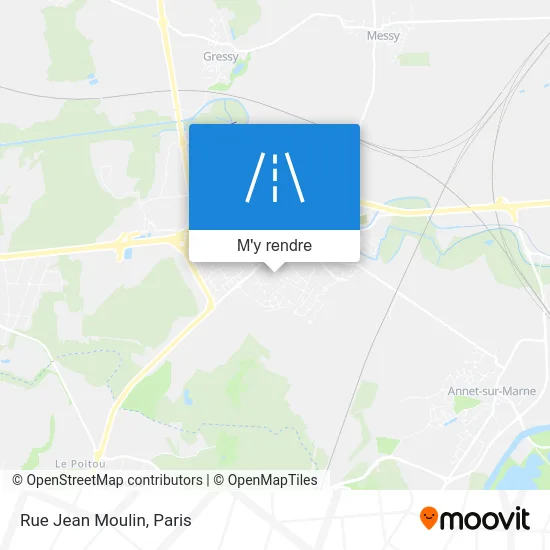 Rue Jean Moulin plan
