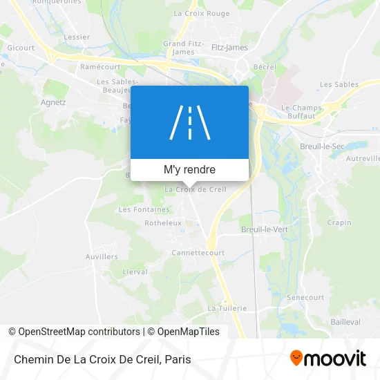 Chemin De La Croix De Creil plan