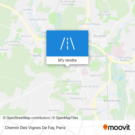 Chemin Des Vignes De Fay plan