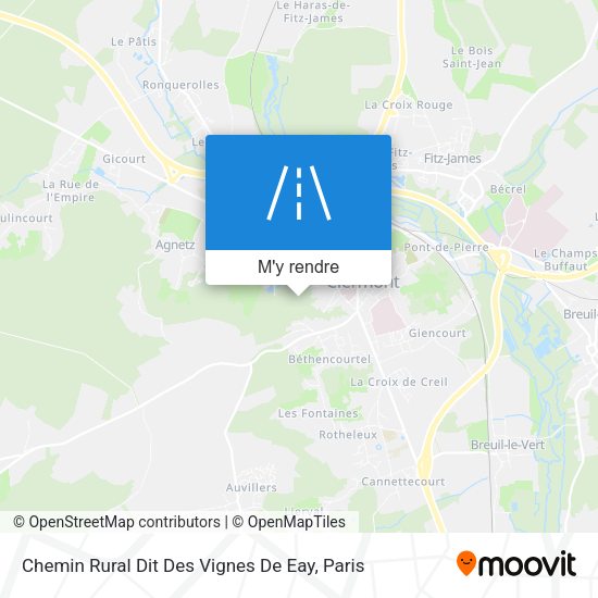 Chemin Rural Dit Des Vignes De Eay plan