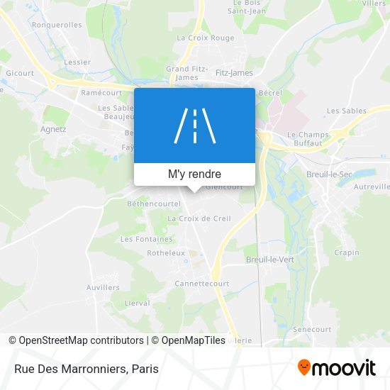 Rue Des Marronniers plan