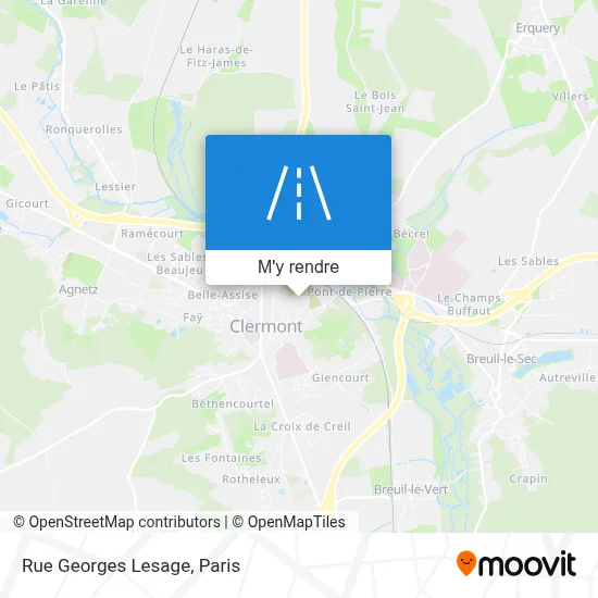 Rue Georges Lesage plan