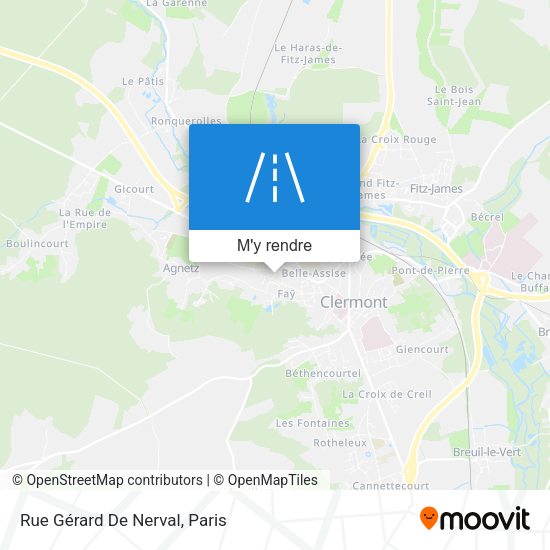 Rue Gérard De Nerval plan