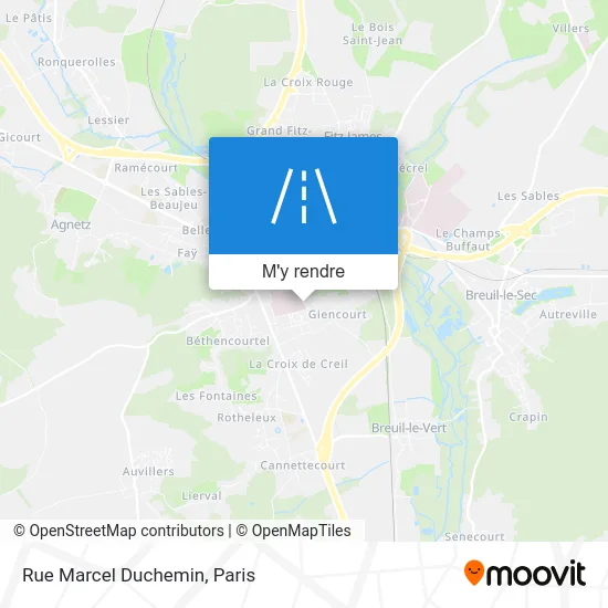 Rue Marcel Duchemin plan