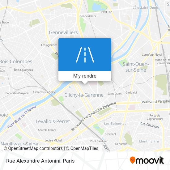 Rue Alexandre Antonini plan
