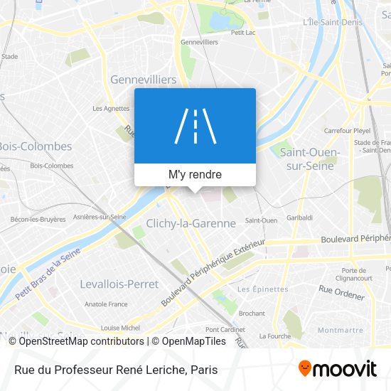 Rue du Professeur René Leriche plan