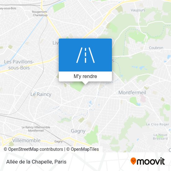 Allée de la Chapelle plan