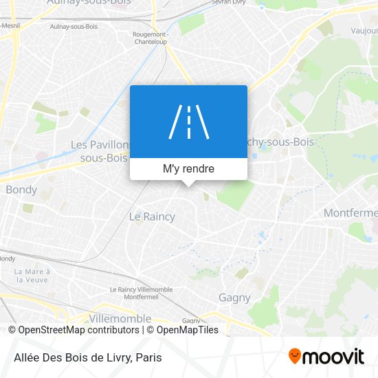 Allée Des Bois de Livry plan
