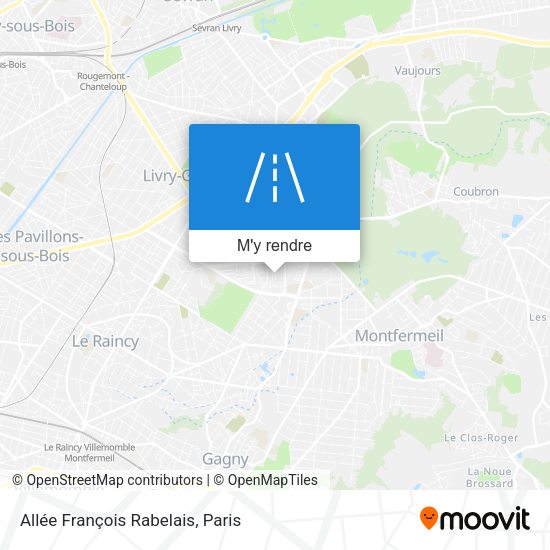 Allée François Rabelais plan