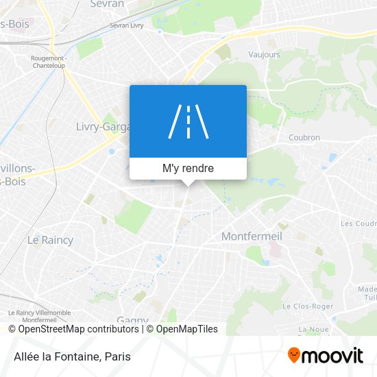Allée la Fontaine plan