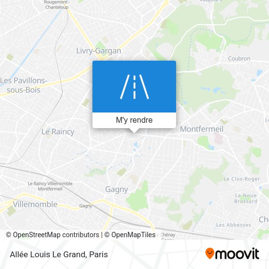 Allée Louis Le Grand plan
