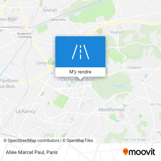 Allée Marcel Paul plan