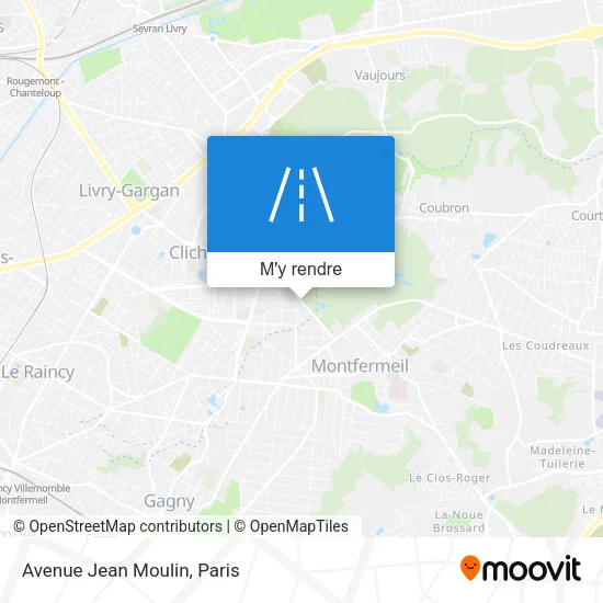 Avenue Jean Moulin plan