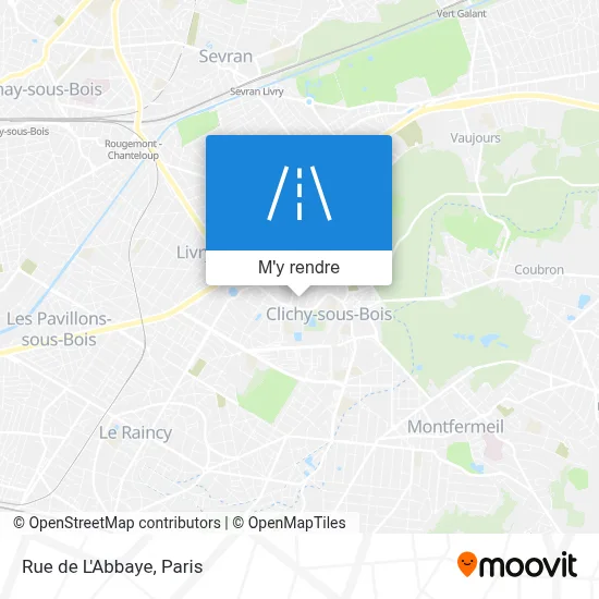 Rue de L'Abbaye plan