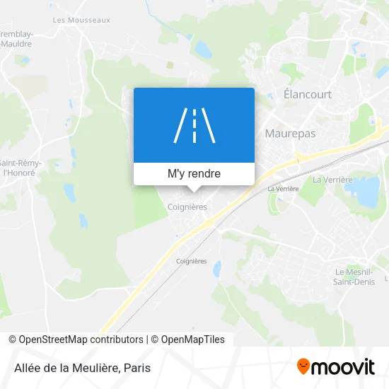 Allée de la Meulière plan