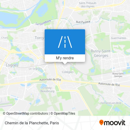 Chemin de la Planchette plan