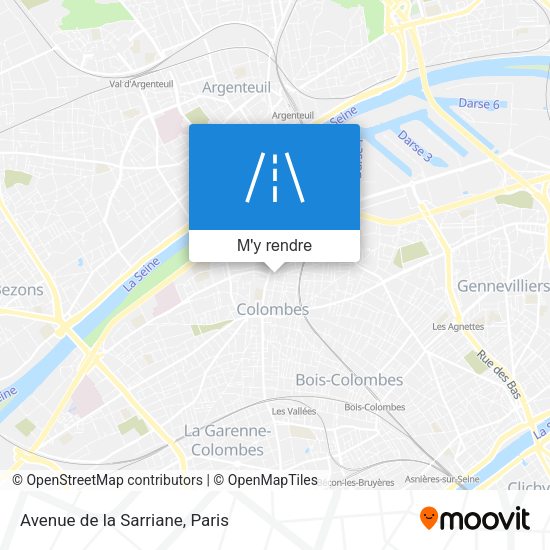 Avenue de la Sarriane plan