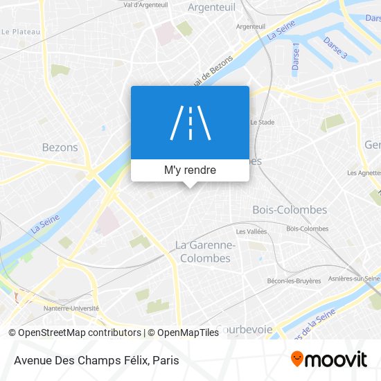 Avenue Des Champs Félix plan