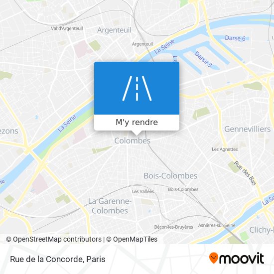 Rue de la Concorde plan