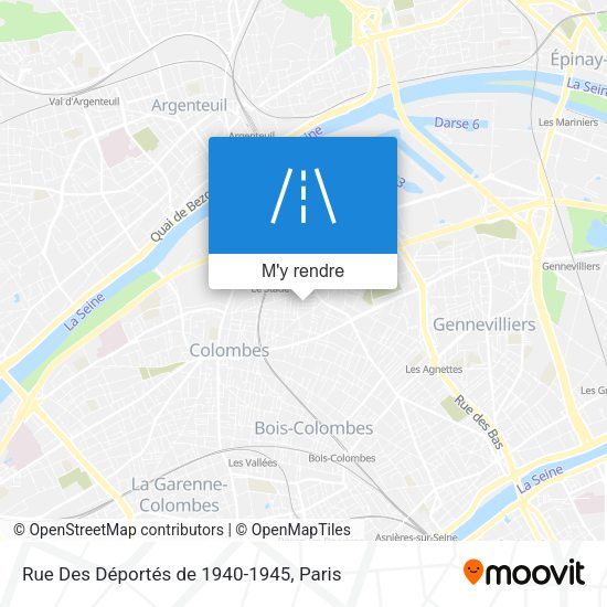 Rue Des Déportés de 1940-1945 plan