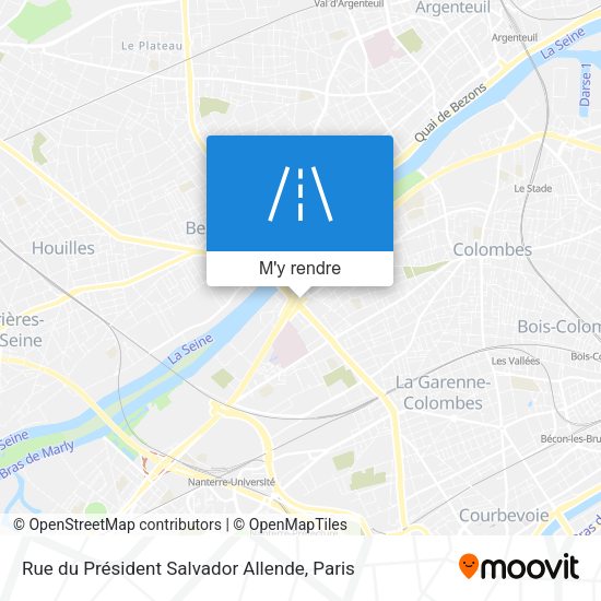 Rue du Président Salvador Allende plan
