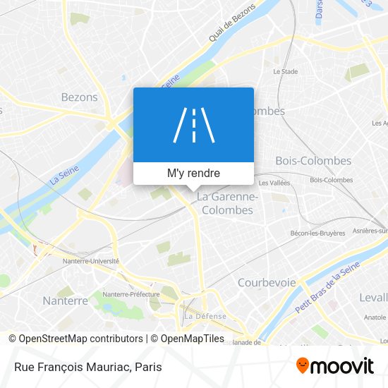 Rue François Mauriac plan