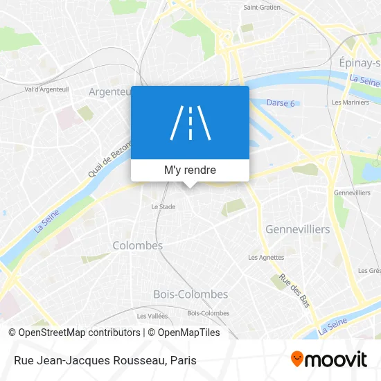 Rue Jean-Jacques Rousseau plan