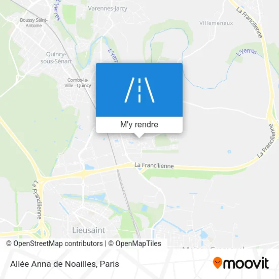 Allée Anna de Noailles plan