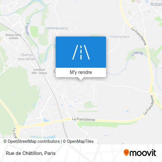 Rue de Châtillon plan