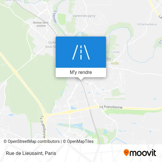 Rue de Lieusaint plan