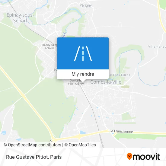 Rue Gustave Pitiot plan