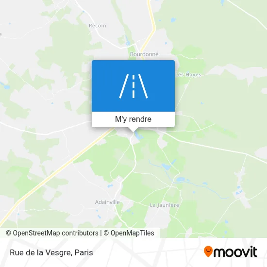 Rue de la Vesgre plan