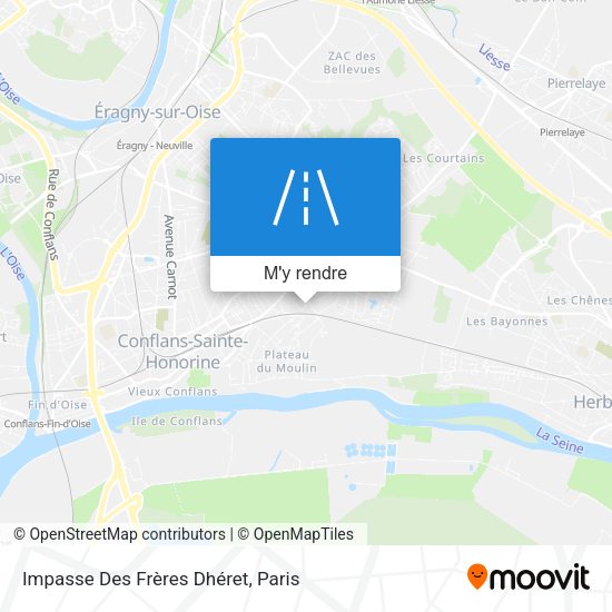 Impasse Des Frères Dhéret plan