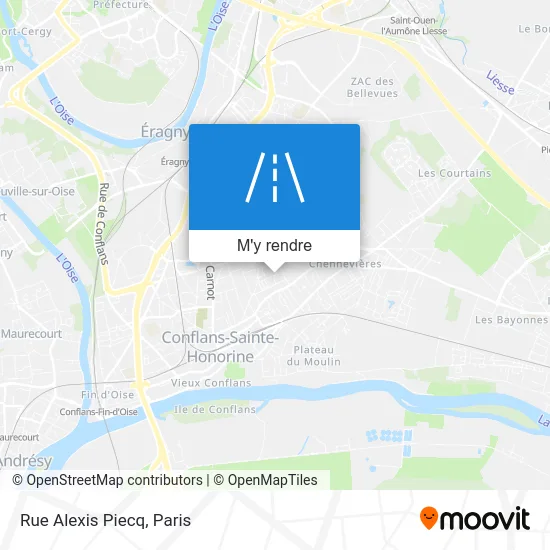 Rue Alexis Piecq plan